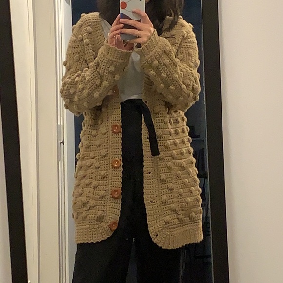 Bobble knit button up cardigan - Picture 2 of 3